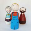Handmade Wooden Peg Dolls - My Family | Personalized Wooden Figures
