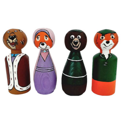 Handmade Wooden Peg Dolls – Robin Hood | Classic Adventure Figures