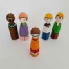Handmade Wooden Peg Dolls - Scooby Doo | Custom Cartoon Figures