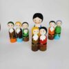 Handmade Wooden Peg Dolls - Snow White | Fairy Tale Wooden Toys