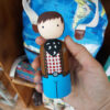 Handmade Wooden Peg Dolls - Sorkh Poost | Traditional Wooden Toys