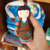 Handmade Wooden Peg Dolls - Sorkh Poost | Traditional Wooden Toys