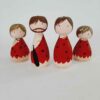 Handmade Wooden Peg Dolls - Stone Age Theme | Artisan Wooden Toys