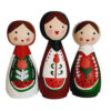 Handmade Wooden Peg Dolls - Yalda Celebration | Artisan Wooden Characters