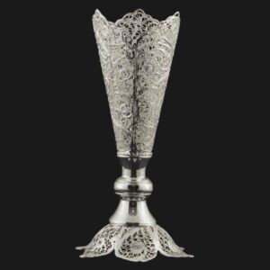 Iranian MalilehKari Silver Vase Model Almas