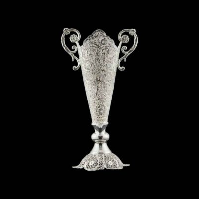 Handcrafted Persian Filigree Decorative Vase Raha