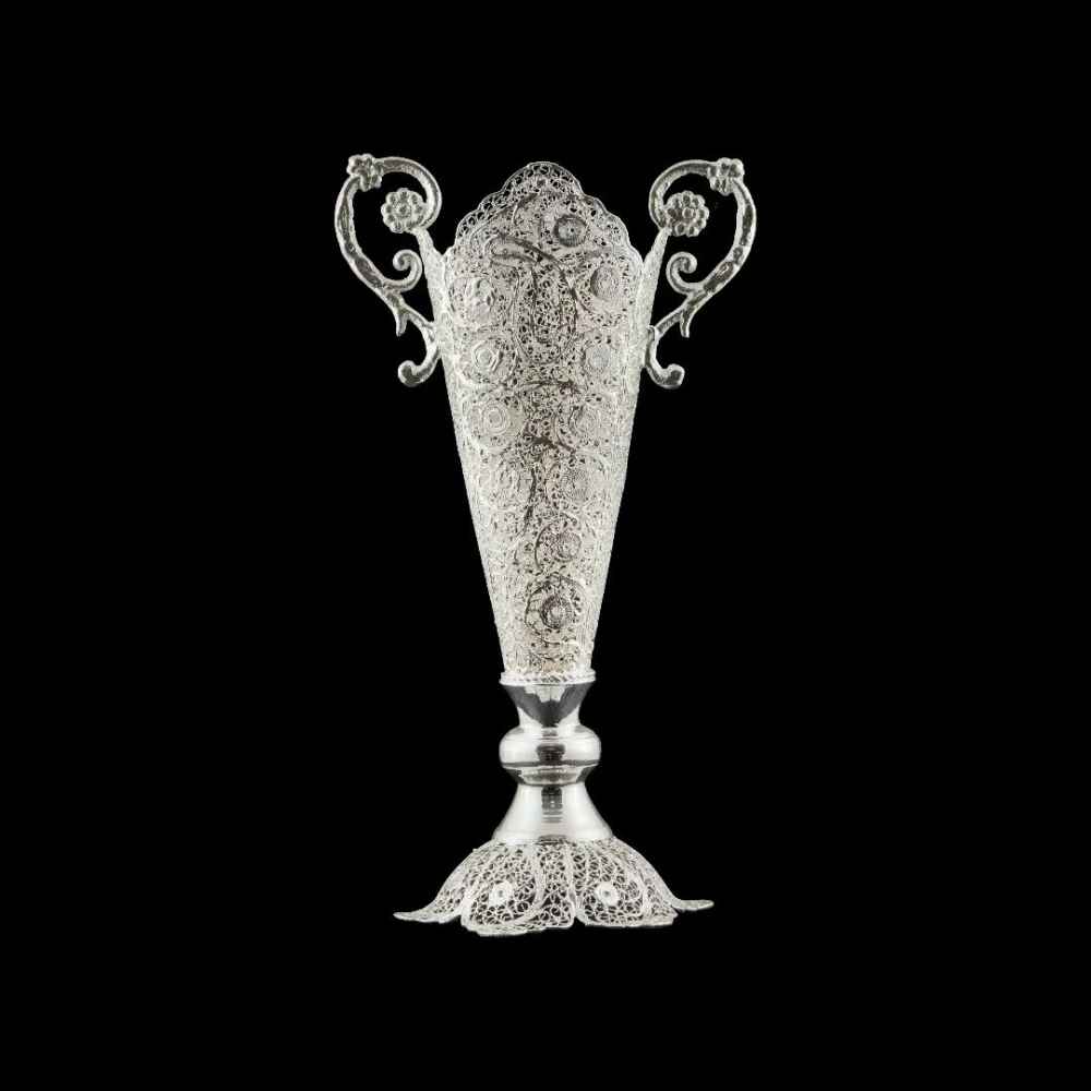 Handcrafted Persian Filigree Decorative Vase Raha