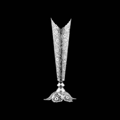 Handcrafted Persian Filigree Decorative Vase Sarv