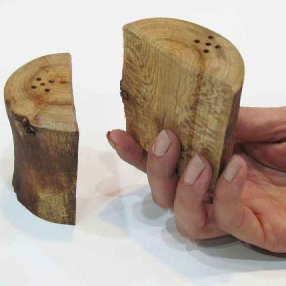 Set of Wooden Salt & Pepper Shakers Nahal