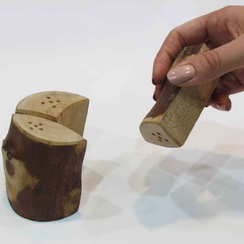 Set of Wooden Salt & Pepper Shakers Nika