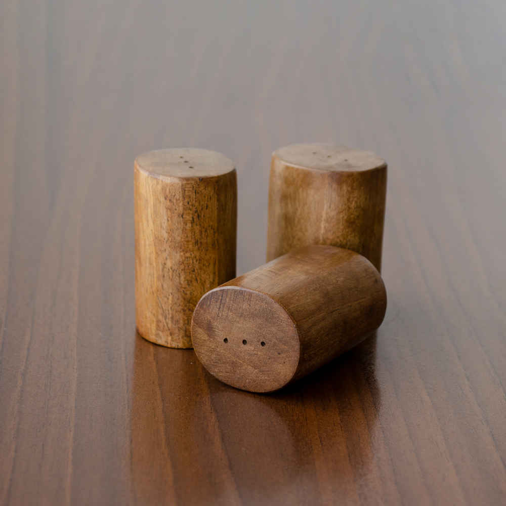 Set of Wooden Salt & Pepper Shakers Tara