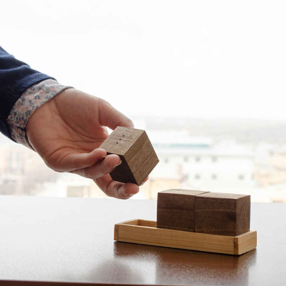 Set of Wooden Salt & Pepper Shakers Vania