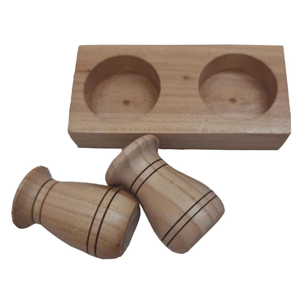 Set of Wooden Salt & Pepper Shakers Zanbagh