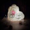 Islamic Heart Salt Lamp Handcrafted with 4 Qul Surah Calligraphy