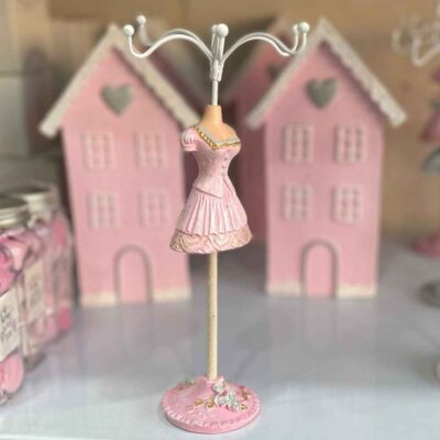Novelty Jewelry Holder and Organizer Model Pink Mannequin