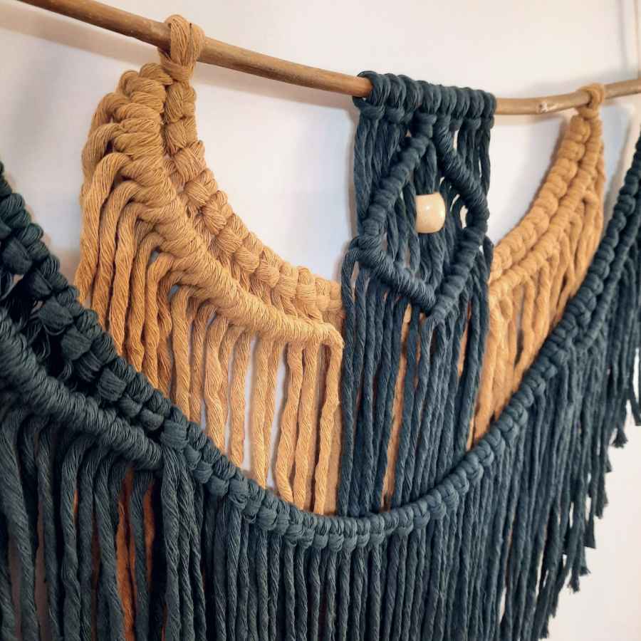 Macrame Wall Hanging Tapestry Art Bohemian Jungle
