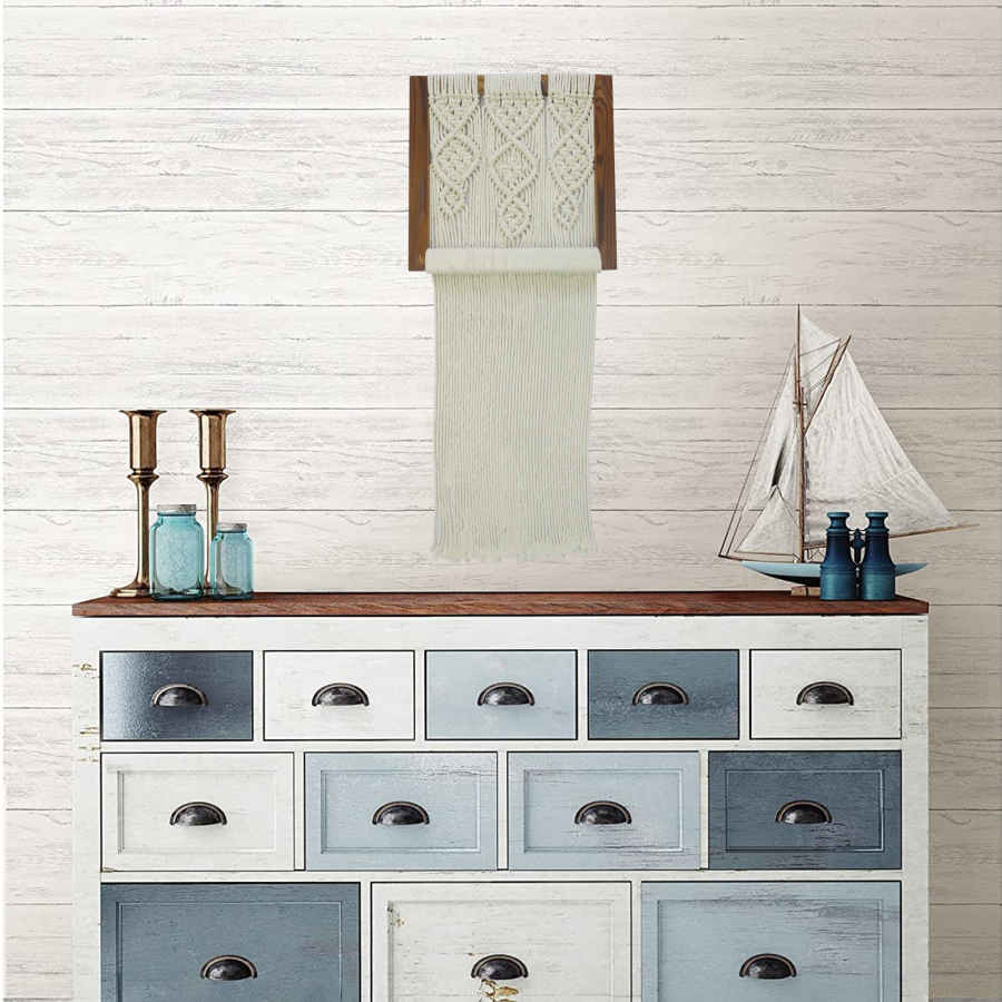 Macrame Wall Hanging Tapestry Art Bohemian Lilac