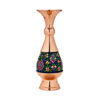 Decorative Copper Vase Hand-Painted with Persian Minakari Enamel Samira