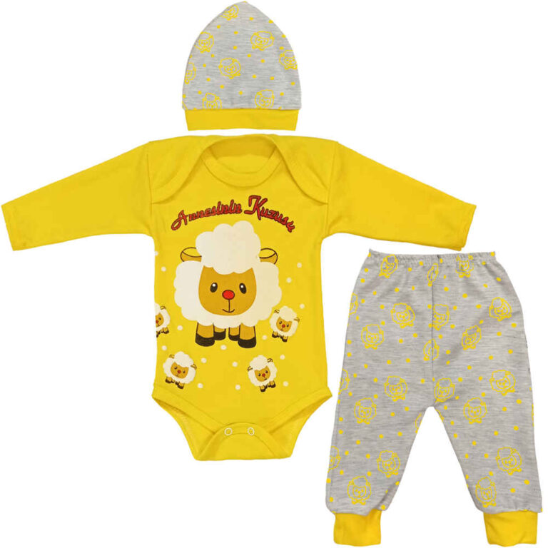 Set of 3 Newborn Baby Clothes Model Minion ShopiPersia