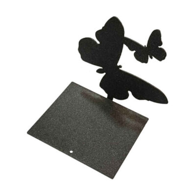 Metal Art Bookend for Shelf with the Design Butterfly