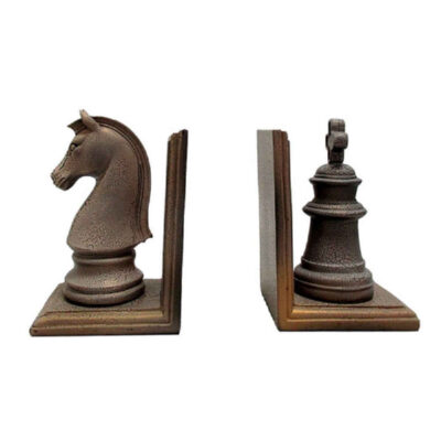 Polyester Sculpture Bookend Chess