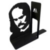 Mehdi Akhavan Sales Portrait Persian Metal Art Bookend – Perfect for Personal Libraries