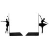 Ballerina Design Metal Art Bookend – Elegant Accent for Dance Studios