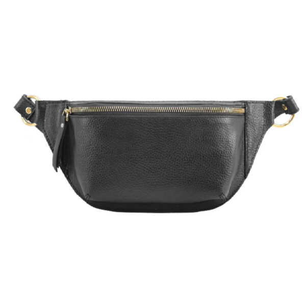 Real Leather Waist Pack with Adjustable Belt - Fashion Statement for Women