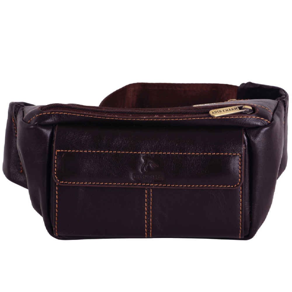 Real Leather Fanny Pack with Adjustable Belt for Everyday Carry