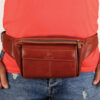Real Leather Fanny Pack with Adjustable Belt for Everyday Carry