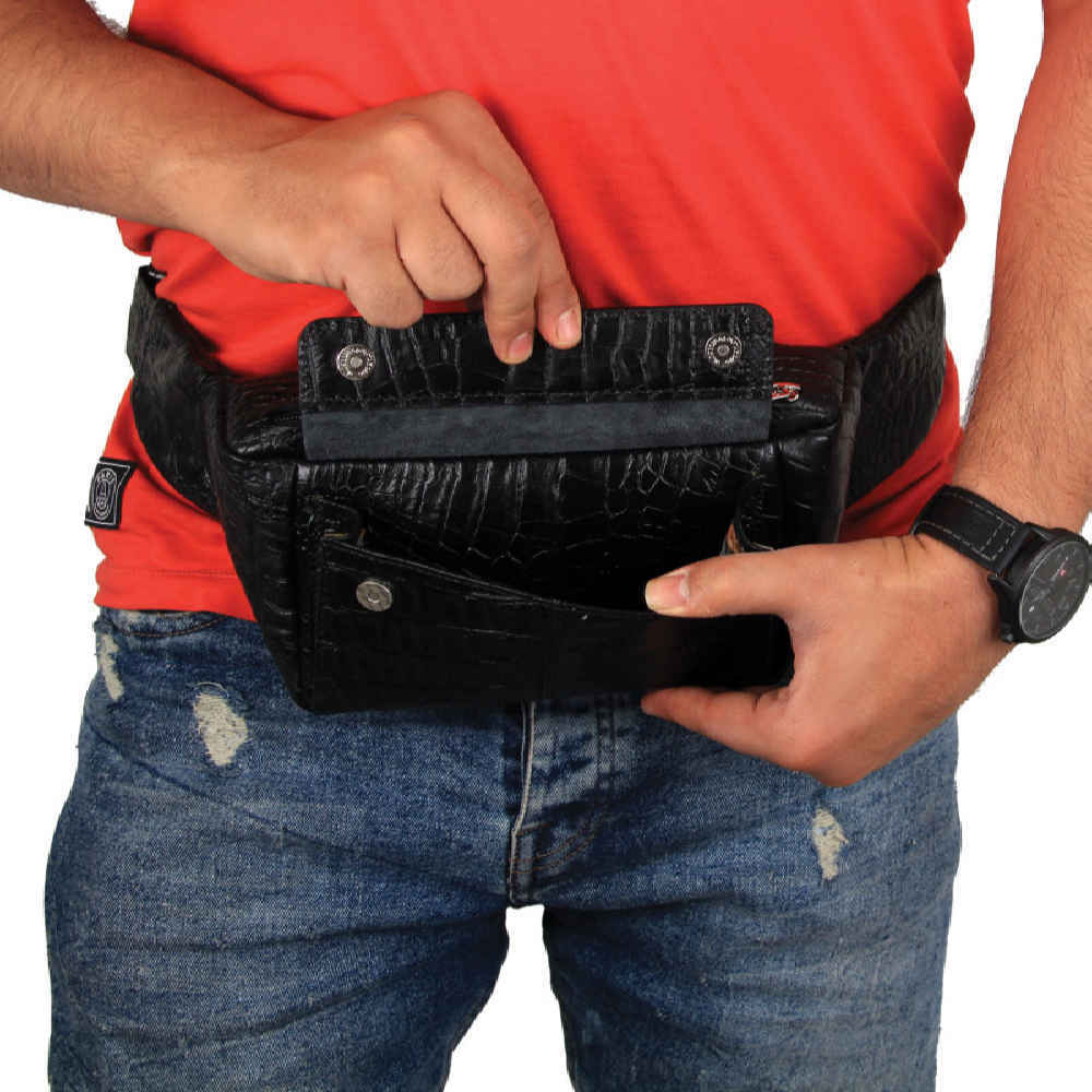 Real Leather Waist Pack with Adjustable Belt – Stylish Accessory for Everyday Carry