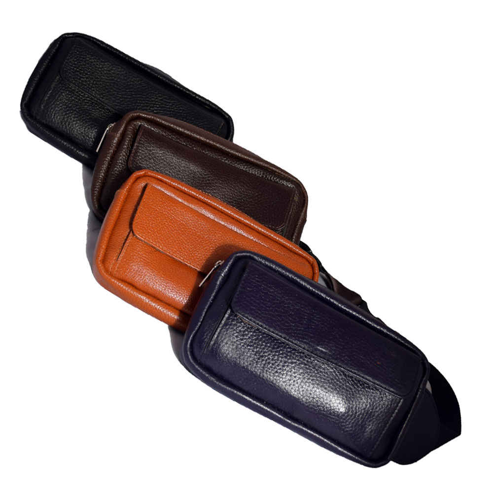 Real Leather Fanny Pack with Adjustable Belt for Men – Daily Carry Solution