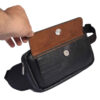 Real Leather Fanny Pack with Adjustable Belt for Men - Daily Carry Solution