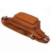 Real Leather Waist Pack with Adjustable Belt for Everyday Essentials