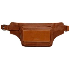 Real Leather Waist Pack with Adjustable Belt for Everyday Essentials