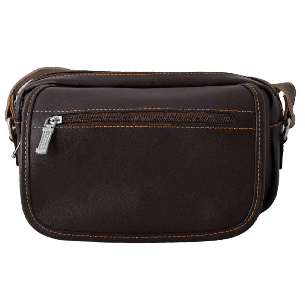 Real Leather Waist Pack with Adjustable Belt - Everyday Carry for Men