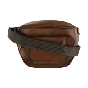 Real Leather Waist Pack with Adjustable Belt – Fashion Statement for Men