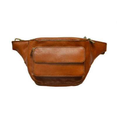 Real Leather Waist Pack with Adjustable Belt – Fashion Statement for Women