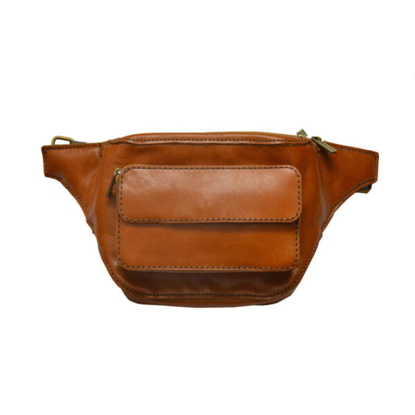 Real Leather Waist Pack with Adjustable Belt - Fashion Statement for Women