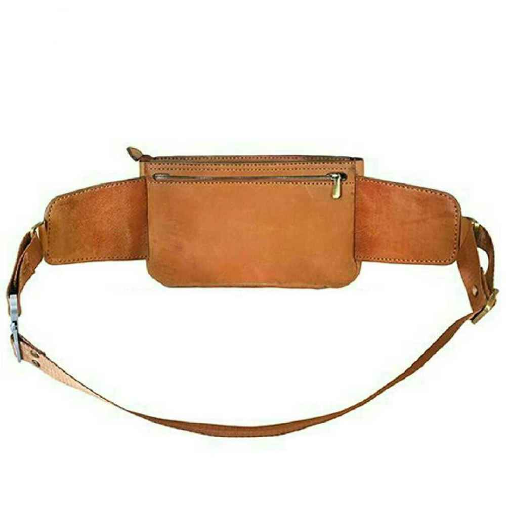 Real Leather Fanny Pack with Adjustable Belt for Men – Perfect for Outdoor Activities