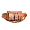 Real Leather Fanny Pack with Adjustable Belt for Men - Perfect for Outdoor Activities