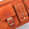 Real Leather Fanny Pack with Adjustable Belt for Men - Perfect for Travel & Outdoor