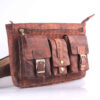 Real Leather Fanny Pack with Adjustable Belt for Men - Perfect for Travel & Outdoor