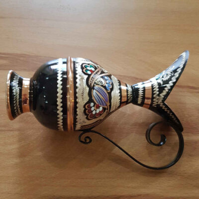 Decorative Pitcher Handcrafted With Persian Minakari Enamel Zaman