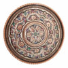 Decorative Copper Tray Hand-Engraved with Persian Artisanal Darya