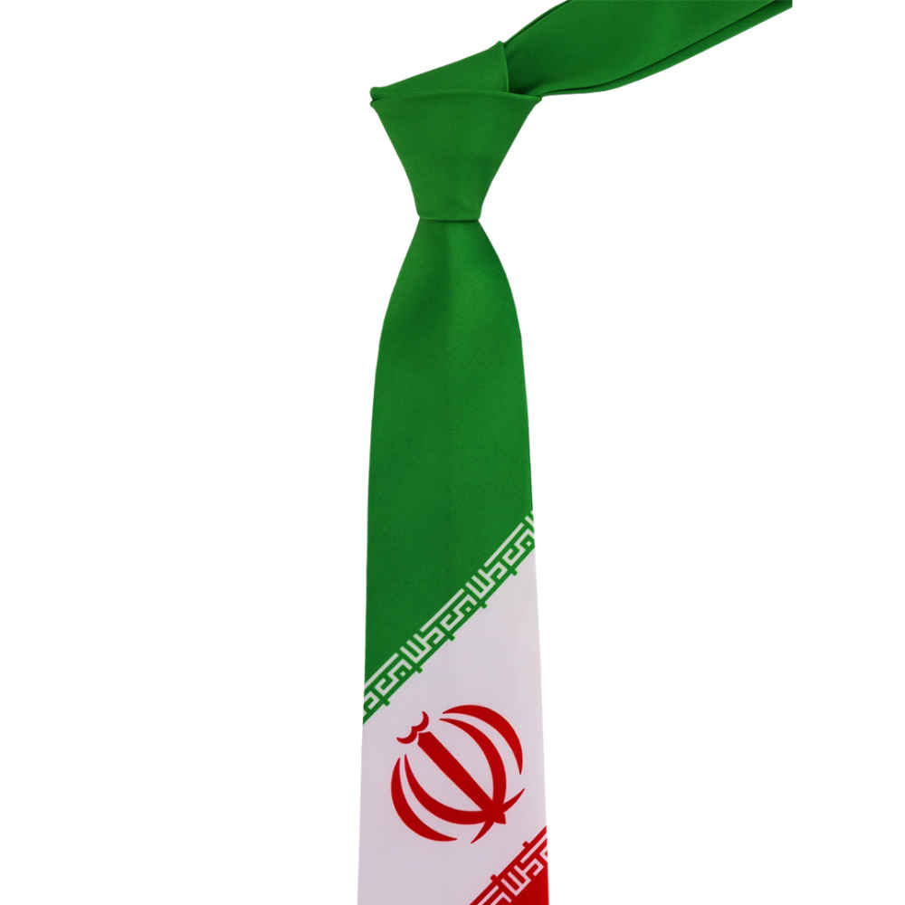 Men’s Necktie – Persian Inspired Artistic with Iran’s Flag Design