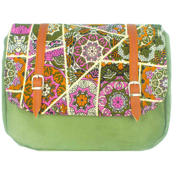 Bohemian Crossbody Shoulder Bag with Floral Pattern Elaheh