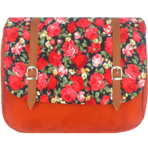 Bohemian Crossbody Shoulder Bag with Floral Pattern