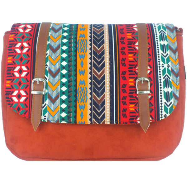 Bohemian Crossbody Shoulder Bag with Geometric Pattern Laleh