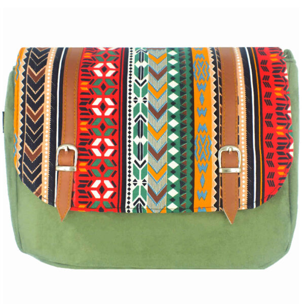 Bohemian Crossbody Shoulder Bag with Geometric Pattern Raha